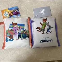 ズートピア　ディズニーストア　新品　エコバッグ　二つセット
