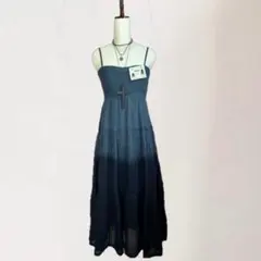 キャミワンピース ロングスカート　2way グラデーションデザイン 森ガール