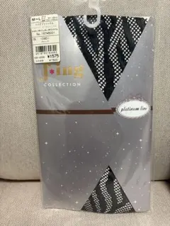 【2点セット】j.ing プラチナライン ストッキング M-L ブラック