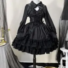 黒 ゴスロリ ワンピース