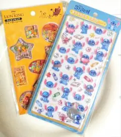 正規品　ボンボンドロップシール　スティッチ　らくがき　ウォーター　ライオンキング