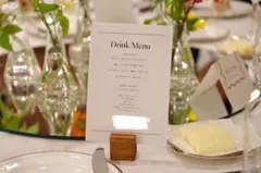 結婚式　ドリンクメニュー　スタンド　25個