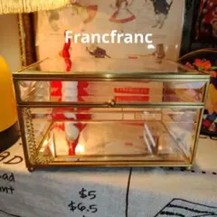 Francfranc ラミュール アイアン ガラスボックス スクエア Lのサムネイル