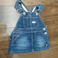 mikihouse　ダブルビー　デニムワンピース　80