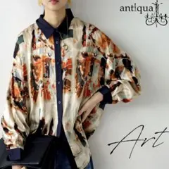 antiqua アンティカ　アート柄シャツのサムネイル