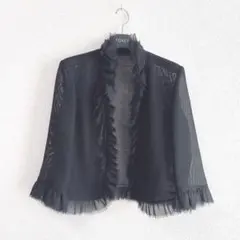 美品 M'S GRACY エムズグレイシー フリル ボレロ 40 カーディガン