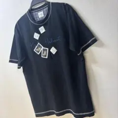 カールヘルム ❣️刺繍ロゴ❣️パッチワーク❣️Tシャツ❣️ブラック❣️