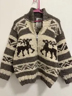 【値下げ可】CANADIAN SWEATER ウールセーターメンズXSサイズ相当のサムネイル