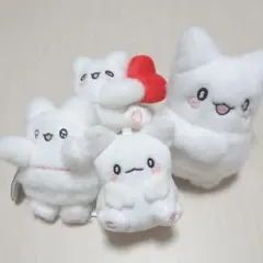 サンリオ　はなまるおばけ　ぬいぐるみ　キーホルダー　4点セット