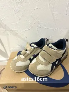 asics キッズシューズアイダホ16 ベージュ