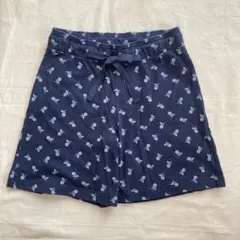 ユニクロ 花柄ショートパンツ 部屋着 ルームウェア　サイズM　花柄ネイビー