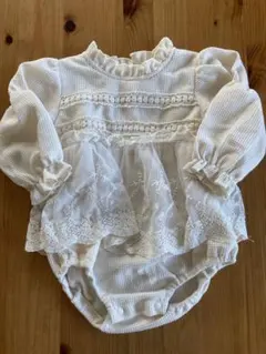 長袖 ベビードレス(ロンパース)70cm おしゃれ着