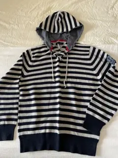 TOMMY HILFIGER フード付きニットセーター XXL
