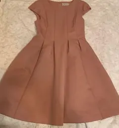 【ピンクベージュ】Anatelier アナトリエ フレアワンピース 38 日本製