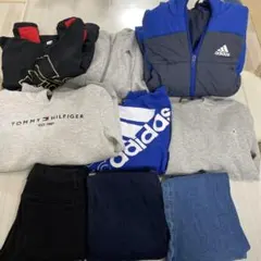 男の子 まとめ売り 130cm〜140cm 9枚adidasアウター3枚入り