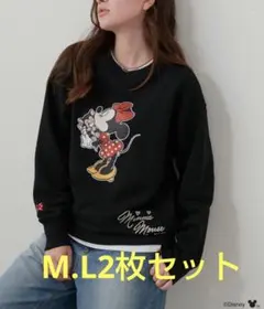 ミニーマウス　トレーナー　M・Lサイズセット