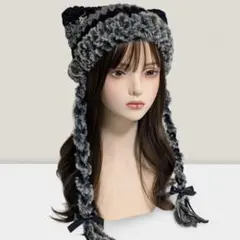 猫耳ニット帽 ファッション小物