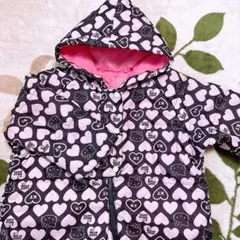 Hello Kitty 中綿ジャンプスーツ ピンク×ブラック