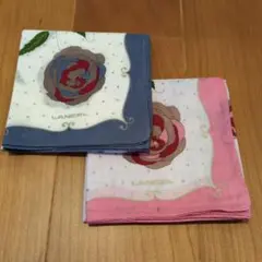 LANCEL★ハンカチ2枚セット