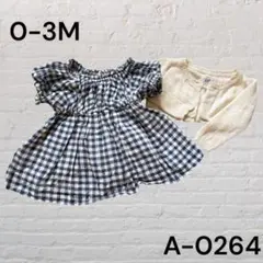 ❇︎美品❇︎女の子　GAP ベビー ワンピース カーディガン セット 0-3Mのサムネイル