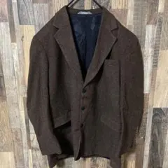 テーラード メンズ XL ブラウン カジュアル 古着 90s 長袖 ジャケット