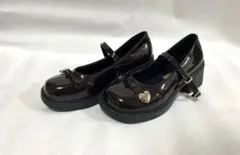 新品 厚底ローファー パンプス ダークブラウン 韓国 量産型 小さめ 学生