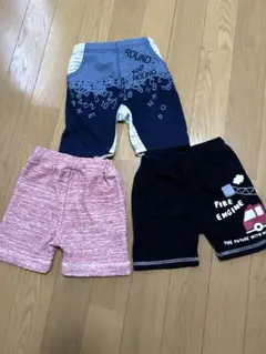 西松屋　80cm ハーフパンツ3枚セット