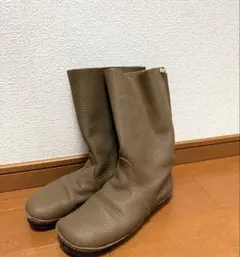 KOOS ミドル丈　本革　レザーブーツ　ショセ　リンネルのサムネイル