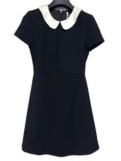 極美品✨フォクシー ニットワンピース ドレス 白襟取り外し可能