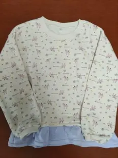 未使用　裏起毛　トレーナー　120　ユニコーン