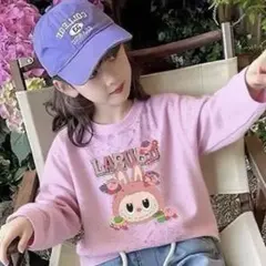 ピンク長袖シャツ