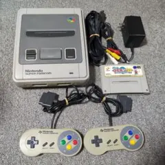 1chip-01 スーパーファミコン 本体 動作確認済み　ゴエモン付き