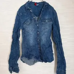 H&M DIVIDED エイチアンドエム デニムシャツ ウエスタンシャツのサムネイル