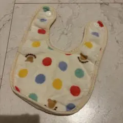 ミキハウス スタイ よだれかけ ドット柄のサムネイル