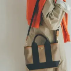 TOPKAPI スコッチグレイン ミニトートバッグ ショルダー付 SS カーキ 