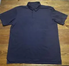 WORKMANネイビー Lサイズ ポロシャツ フロントポケット付き