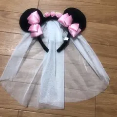 Disney ミニーちゃん 花嫁 ベール リボン バラ ローズ 結婚 お姫様