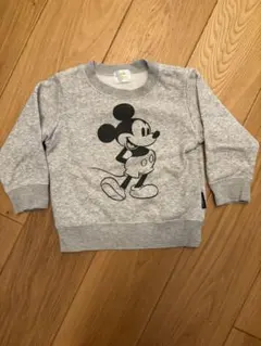 Disney baby ミッキーマウス トレーナー グレー