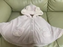 ★組曲★ベビーポンチョ★ベビーピンク色★サイズ90★新中古★即決