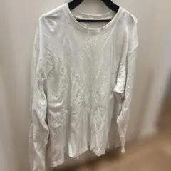GU長袖ロンT 白　Ｌサイズ