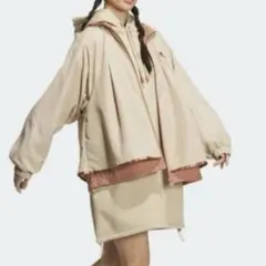 XL 極美品　アディダス adidas レディース　ベージュ　ジャケット
