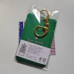 kate spade グリーン フォト キーホルダー