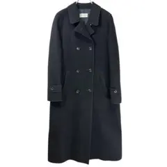 美品】COMME des GARCONS ポンディング ダブルブレストコート 黒のサムネイル