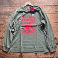 新品　25年秋冬 NANGAナンガ　UMA　エコハイブリッドロンＴ　緑系　L