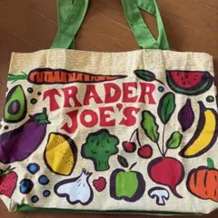 【USA製】トレーダージョーズ エコバッグ 野菜・フルーツ柄 トート