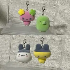 たまごっち　カプセルフロッキーズ　カニカン付きキーホルダー　4点