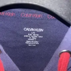 か*そ様 CALVIN KLEIN ネイビー フルジップパーカー L