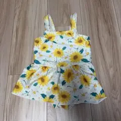 【美品】ベビー水着 ひまわり柄　90cm