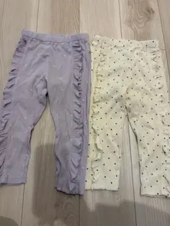 après les coursハートドット柄パンツ120