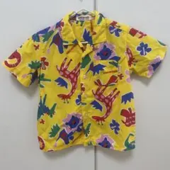 MIKI HOUSE ミキハウス 動物柄シャツ カラフルポロシャツ 90